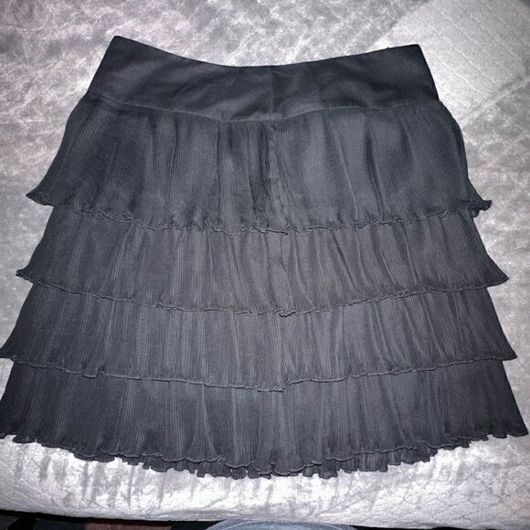 LOFT Tiered Chiffon Skirt Size 12 - Picture 2 of 11